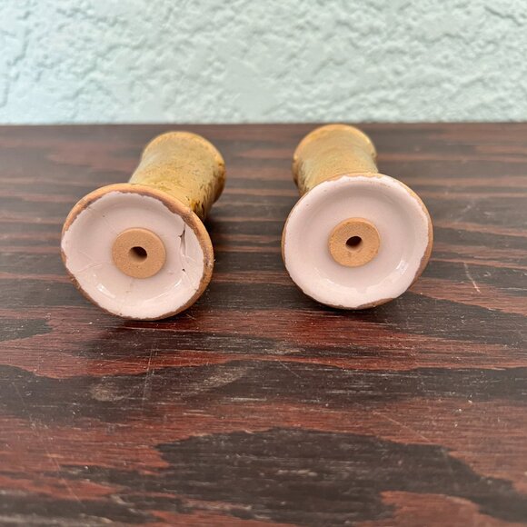 Vintage Weeping 22K Gold Tall Salt & Pepper Shakers – 4" - Picture 3 of 8